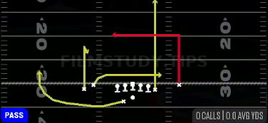 Z Dagger — Pass play diagram
