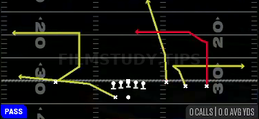 Salem — Pass play diagram