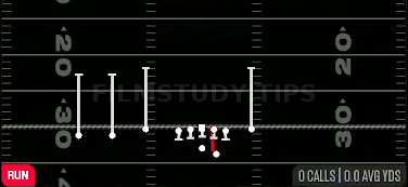 HB Draw — Run play diagram
