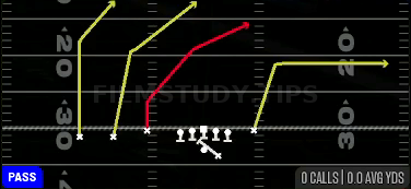 PA Crossers — Pass play diagram