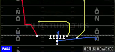 Out N Up — Pass play diagram
