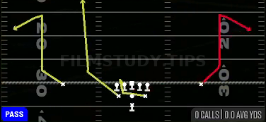 PA Comebacks — Pass play diagram