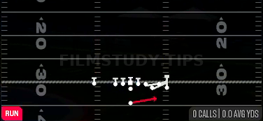 Crack Toss — Run play diagram