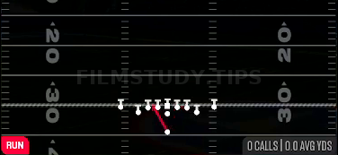 HB Zone WK — Run play diagram
