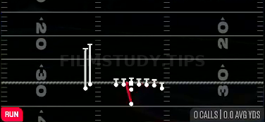 HB Zone WK — Run play diagram
