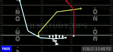 MTN PA Counter — Pass play diagram
