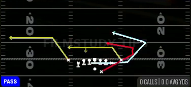 Return Rz Trail — Pass play diagram