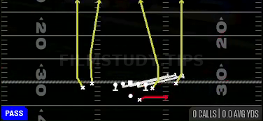 HB Slip Screen — Pass play diagram