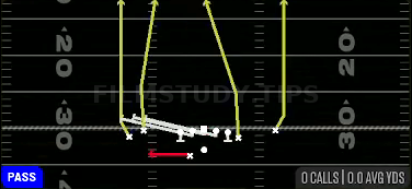 HB Slip Screen — Pass play diagram