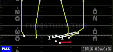 HB Slip Screen — Pass play diagram