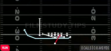 Cheat HB Slash — Run play diagram