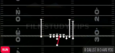 HB Dive — Run play diagram