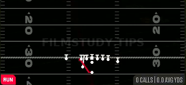 HB Zone WK — Run play diagram