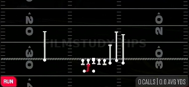 HB Mid Draw — Run play diagram