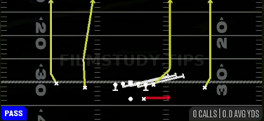 HB Slip Screen — Pass play diagram