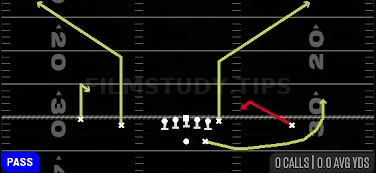 Spot Smash — Pass play diagram
