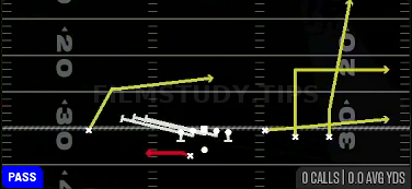 HB Slip Screen — Pass play diagram
